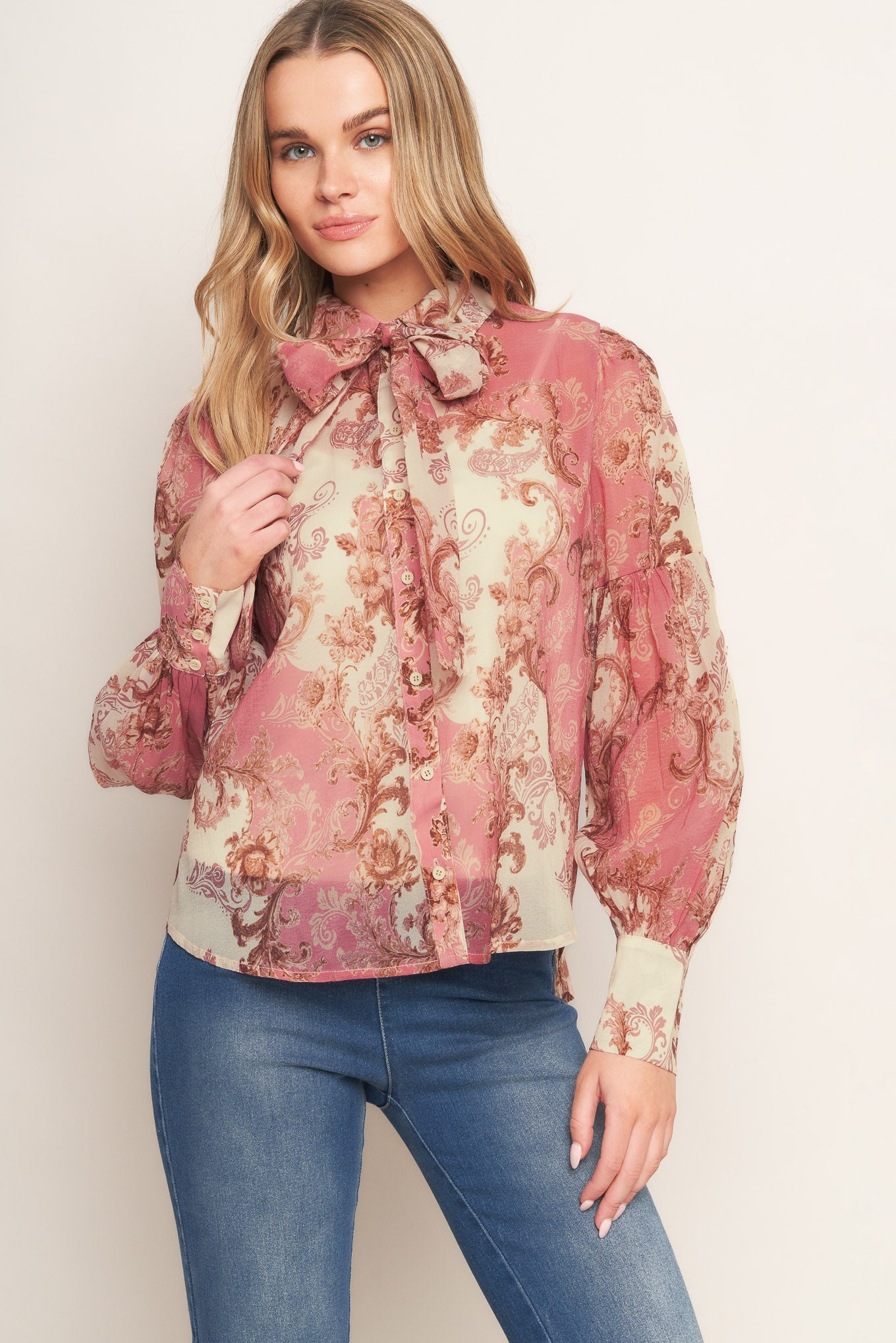 ROCOCO ROSE WOVEN TOP - MaraFormigone