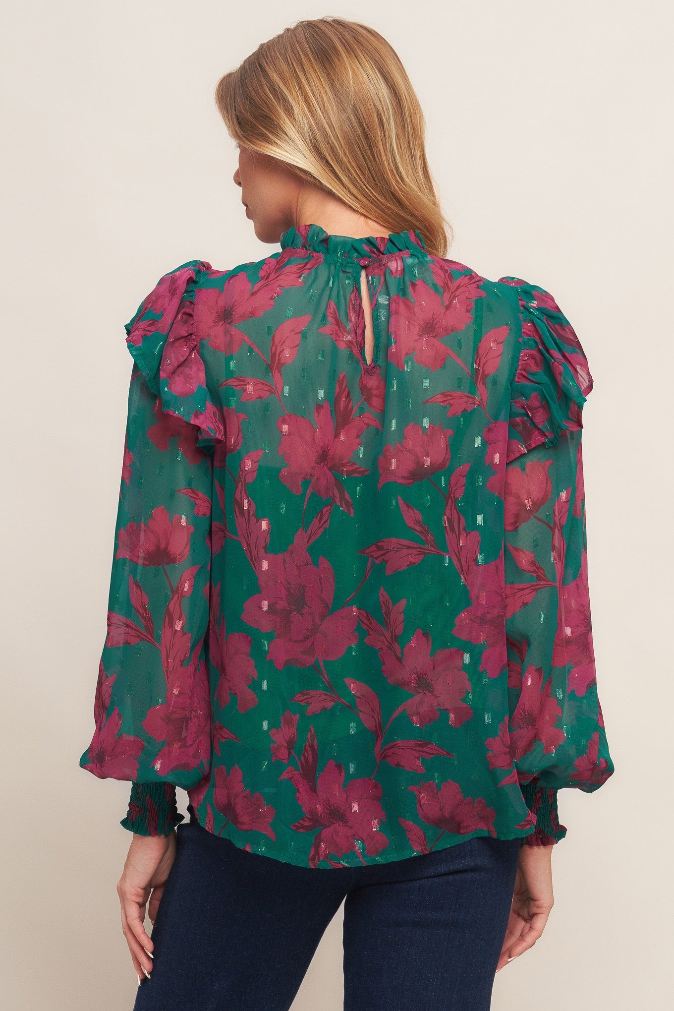 POETIC GARDEN WOVEN TOP - MaraFormigone