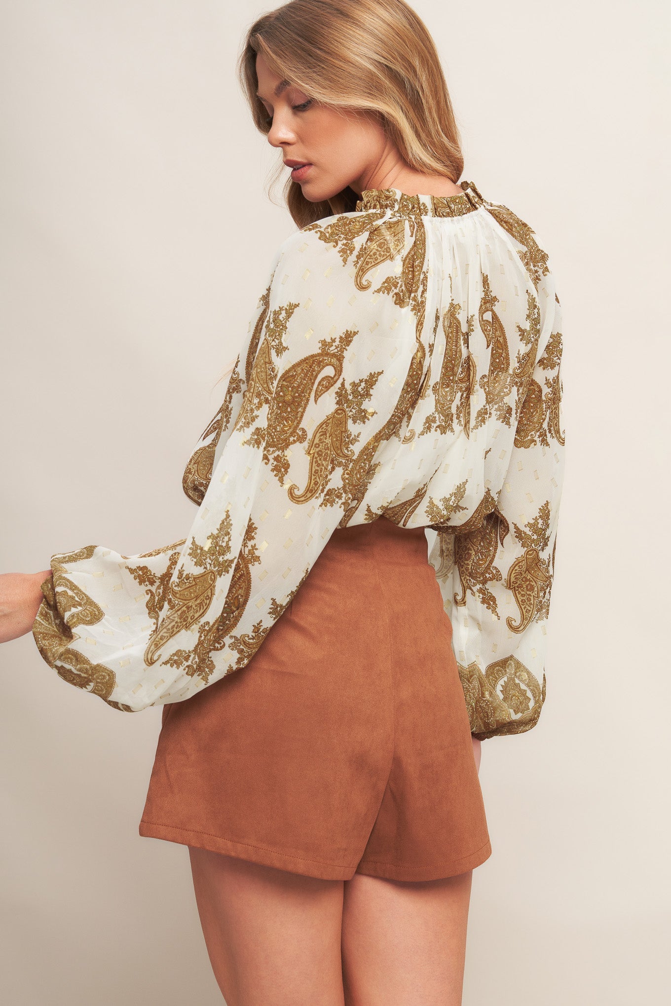 TOP TEJIDO MARROQUÍ ESPECIADO MARROQUÍ