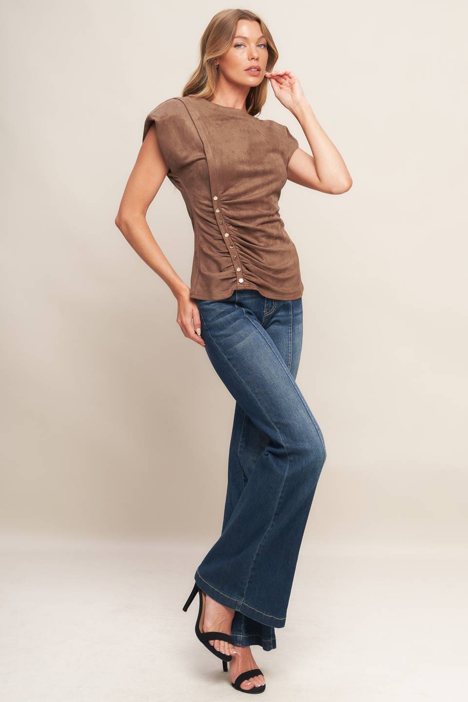 MY EVERYDAY BEST FAXU SUEDE TOP - MaraFormigone