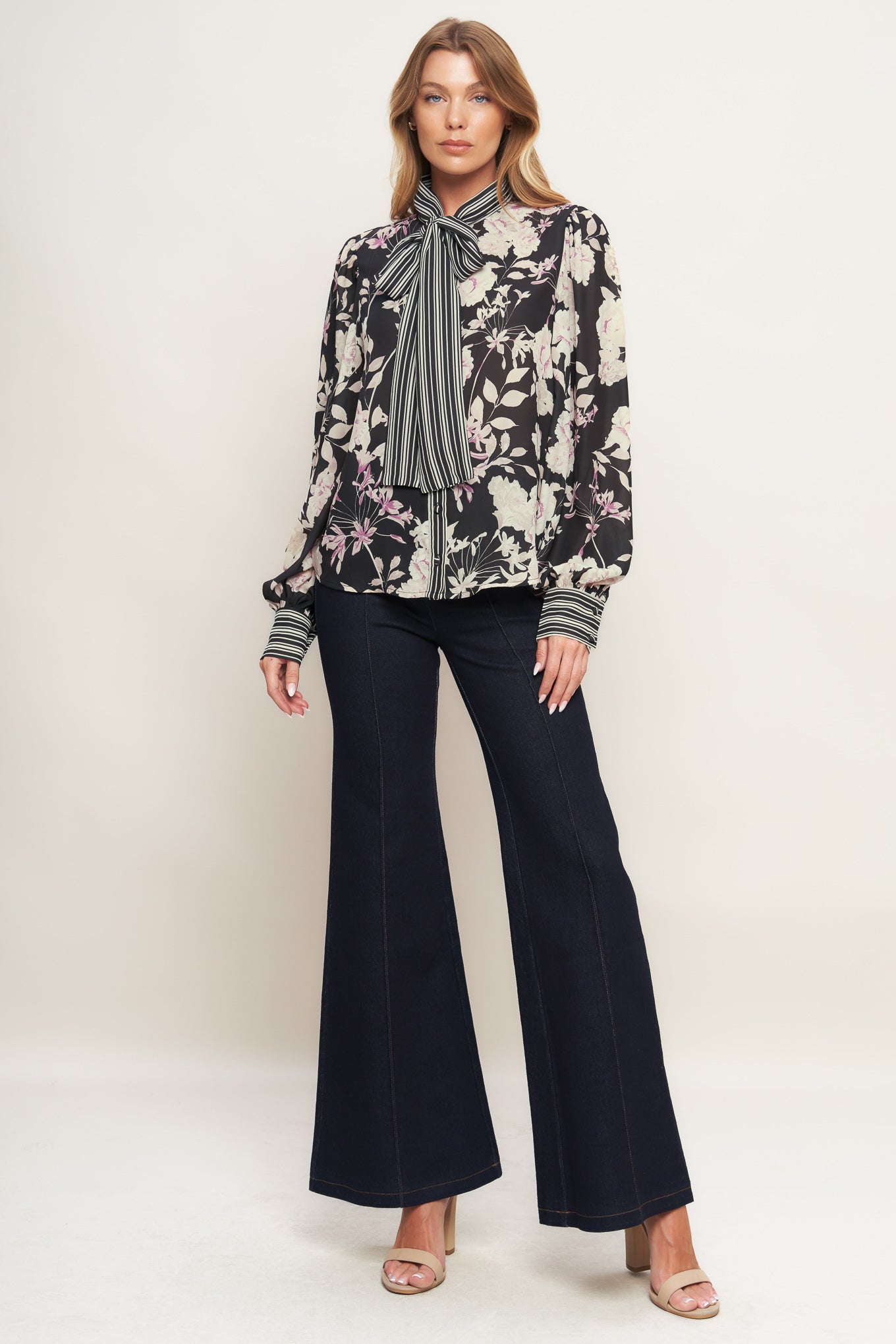 GARDEN GLAM BLACK WOVEN TOP - MaraFormigone