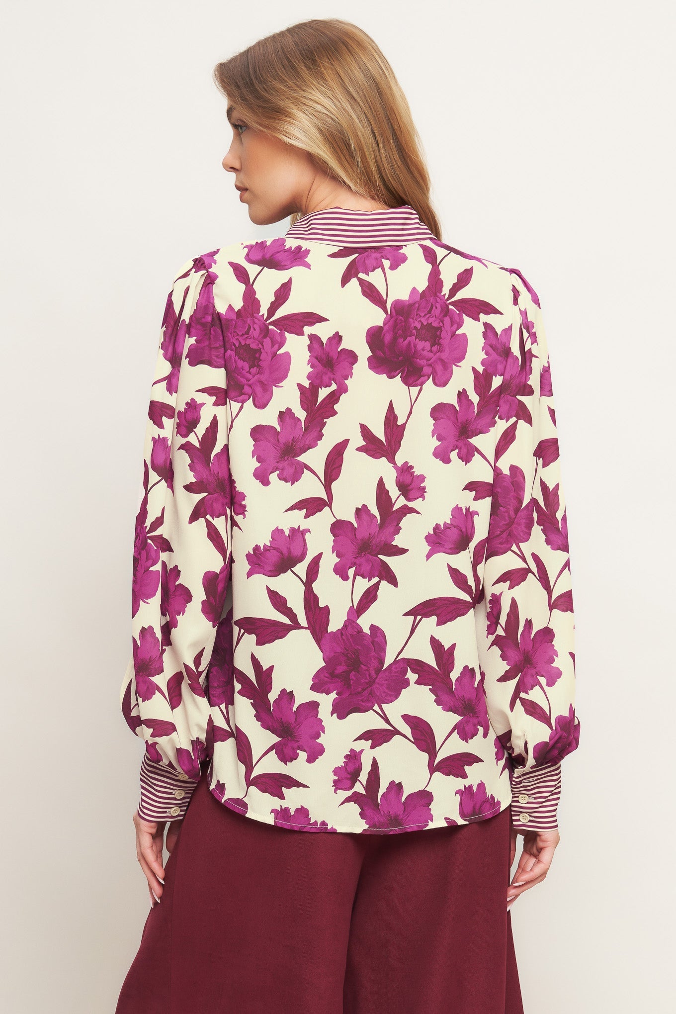 SWEET BOTANICAL CHARM WOVEN TOP - MaraFormigone