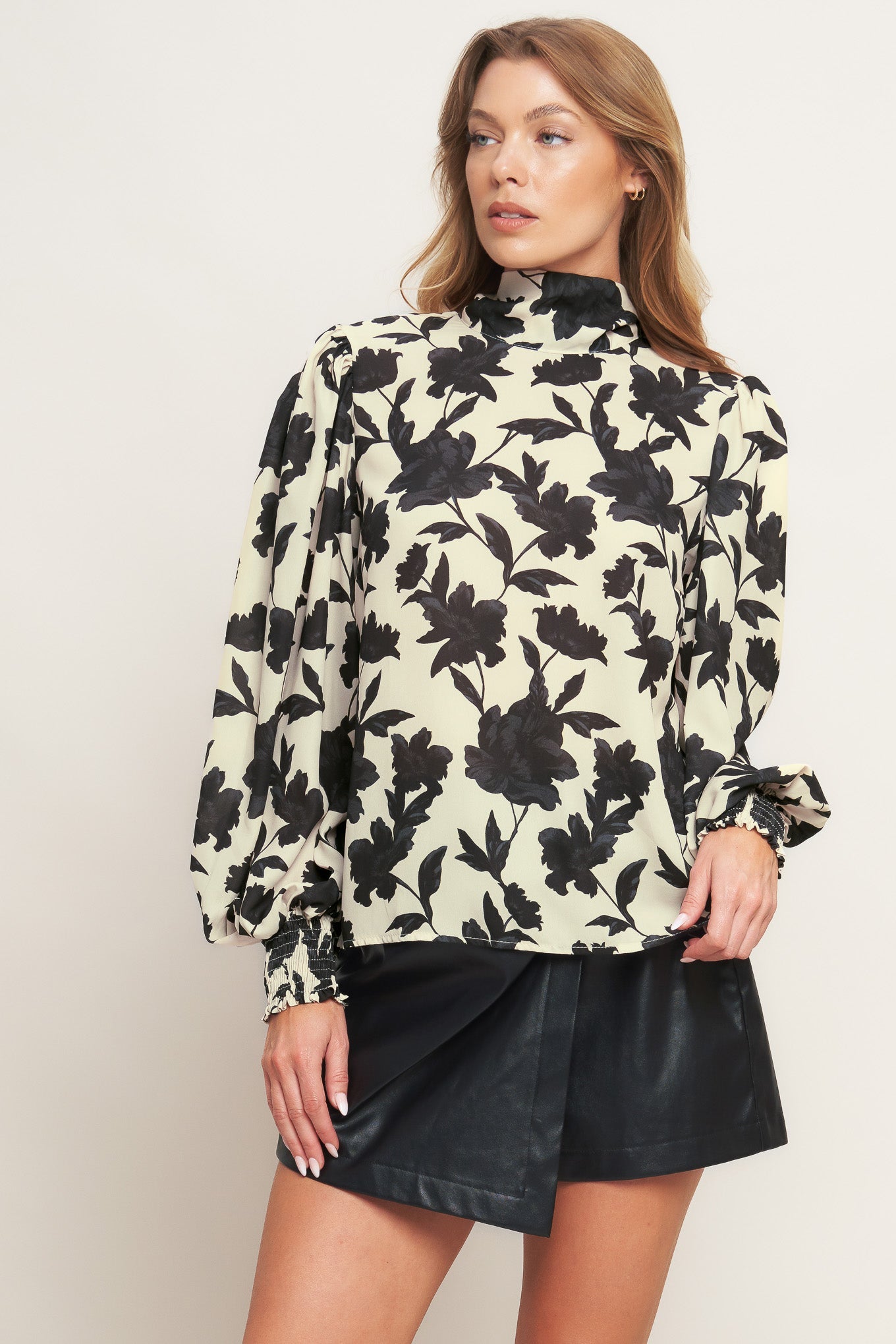 FREEDOM FLORAL STATEMENT WOVEN TOP - MaraFormigone