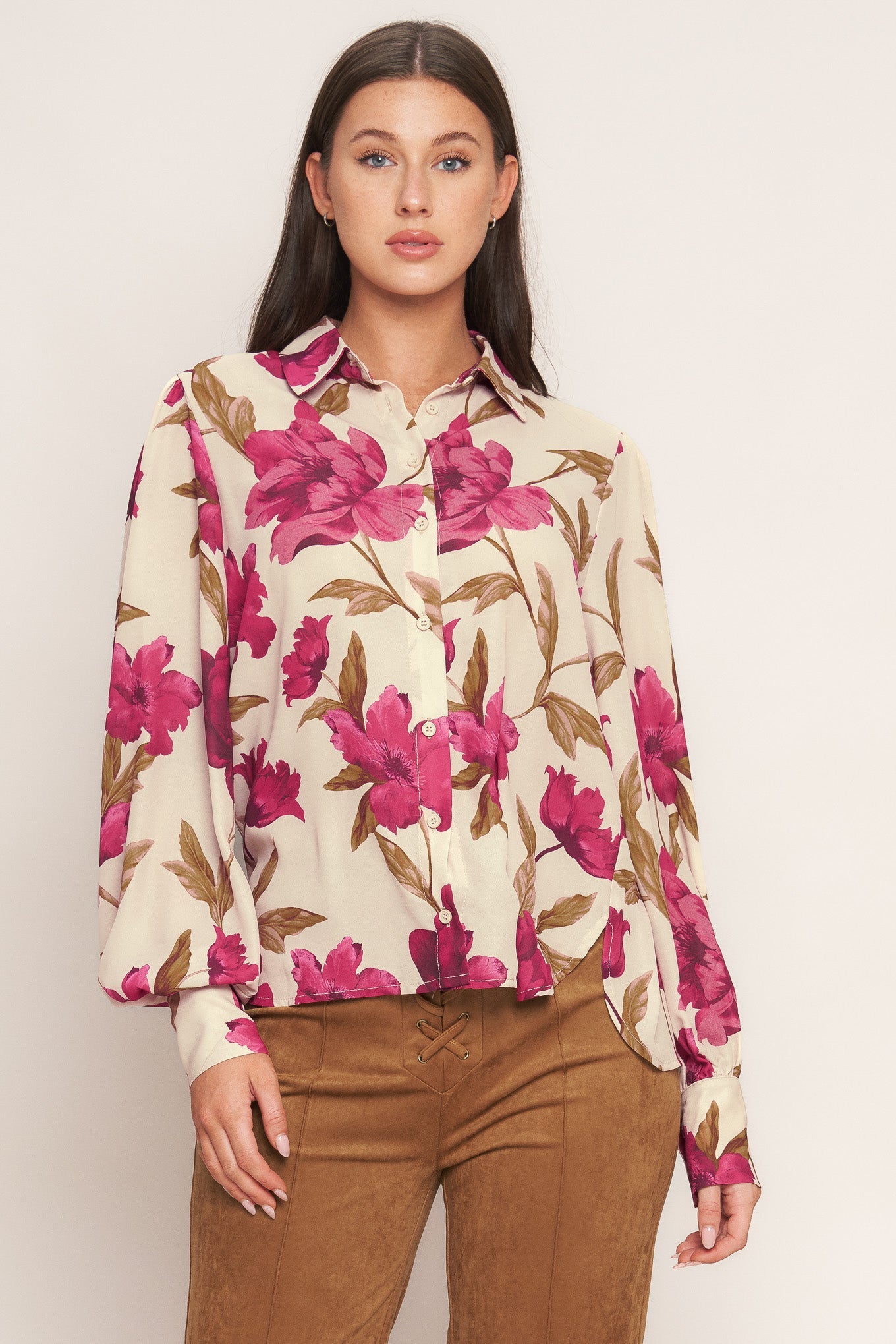 TOP TEJIDO RETRO DE PALO DE ROSA