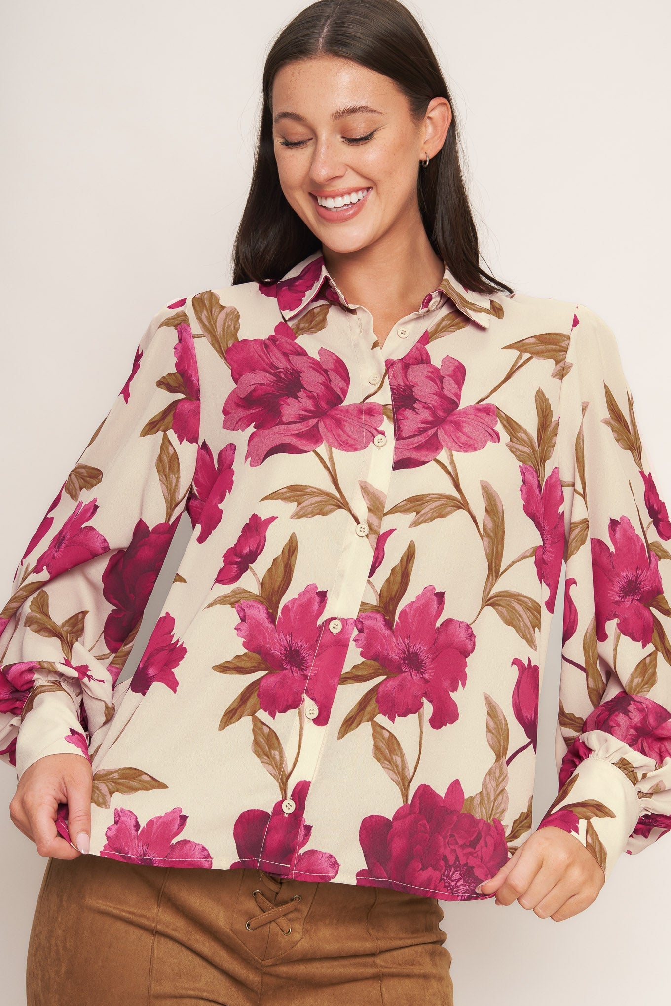 TOP TEJIDO RETRO DE PALO DE ROSA