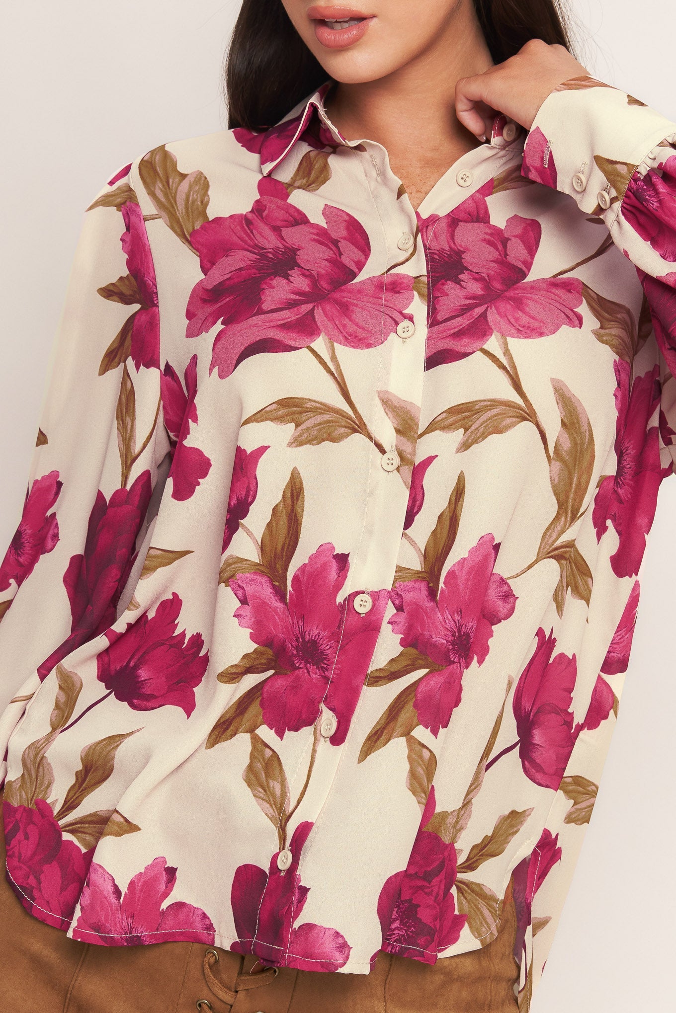 TOP TEJIDO RETRO DE PALO DE ROSA