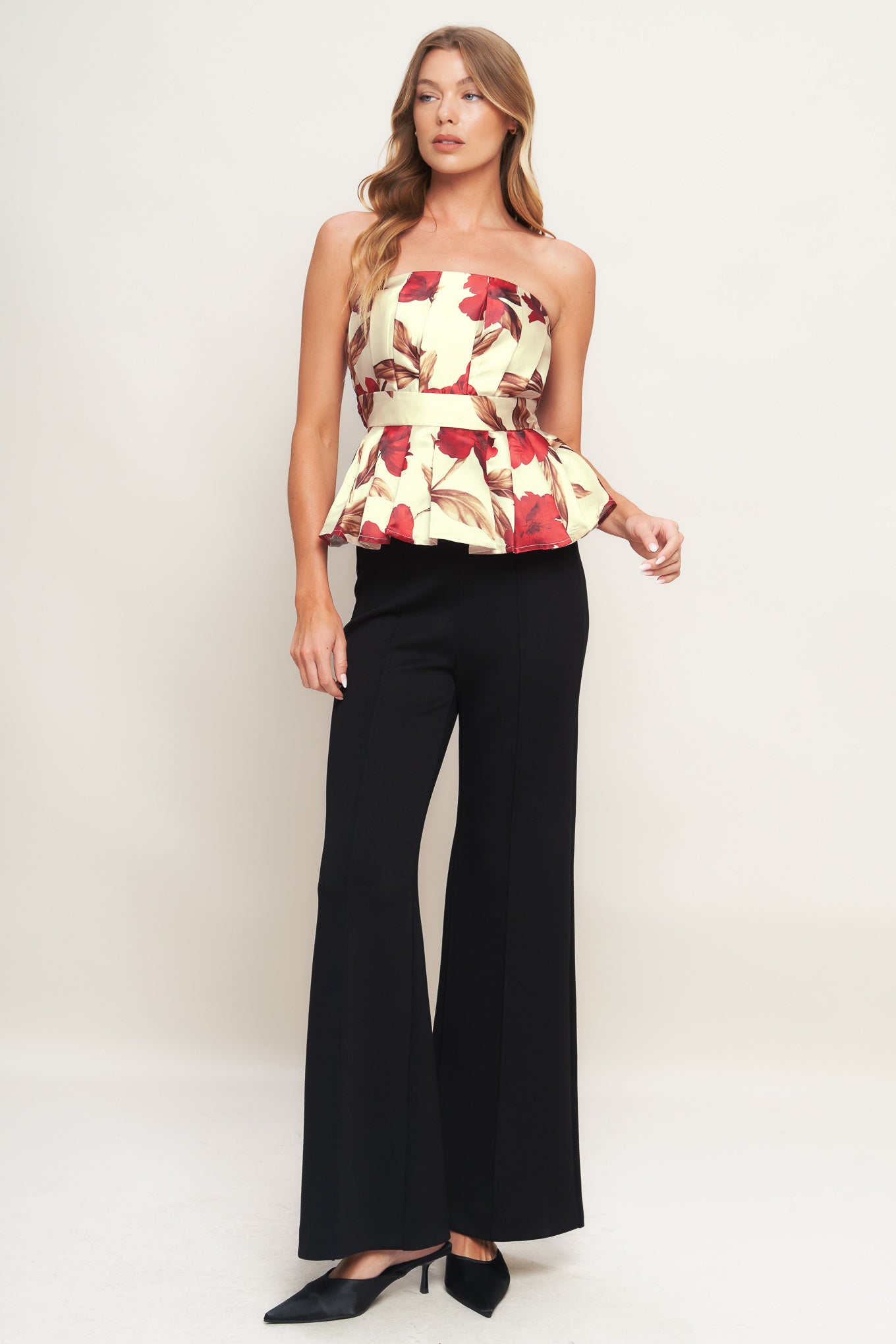 HOLIDAY BLOSSOM WOVEN TOP - MaraFormigone