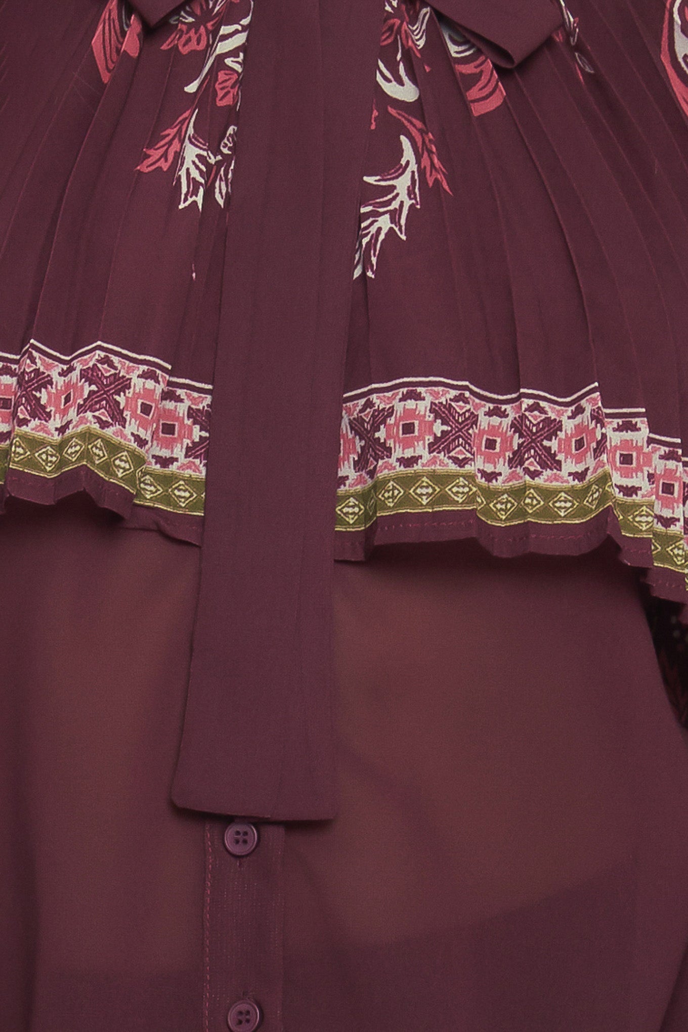 BLUSA TECIDA DE CEREJA ASTECA