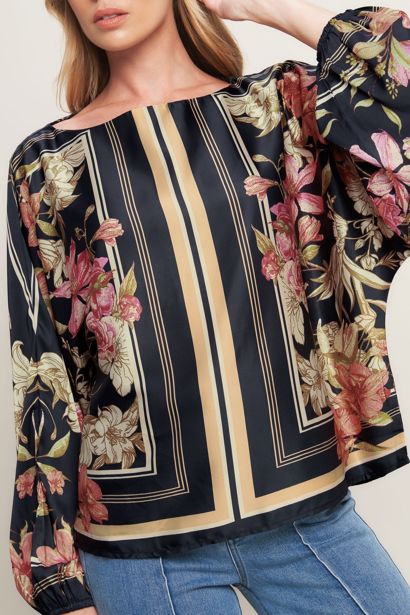 ROYAL TAPESTRY WOVEN TOP - MaraFormigone