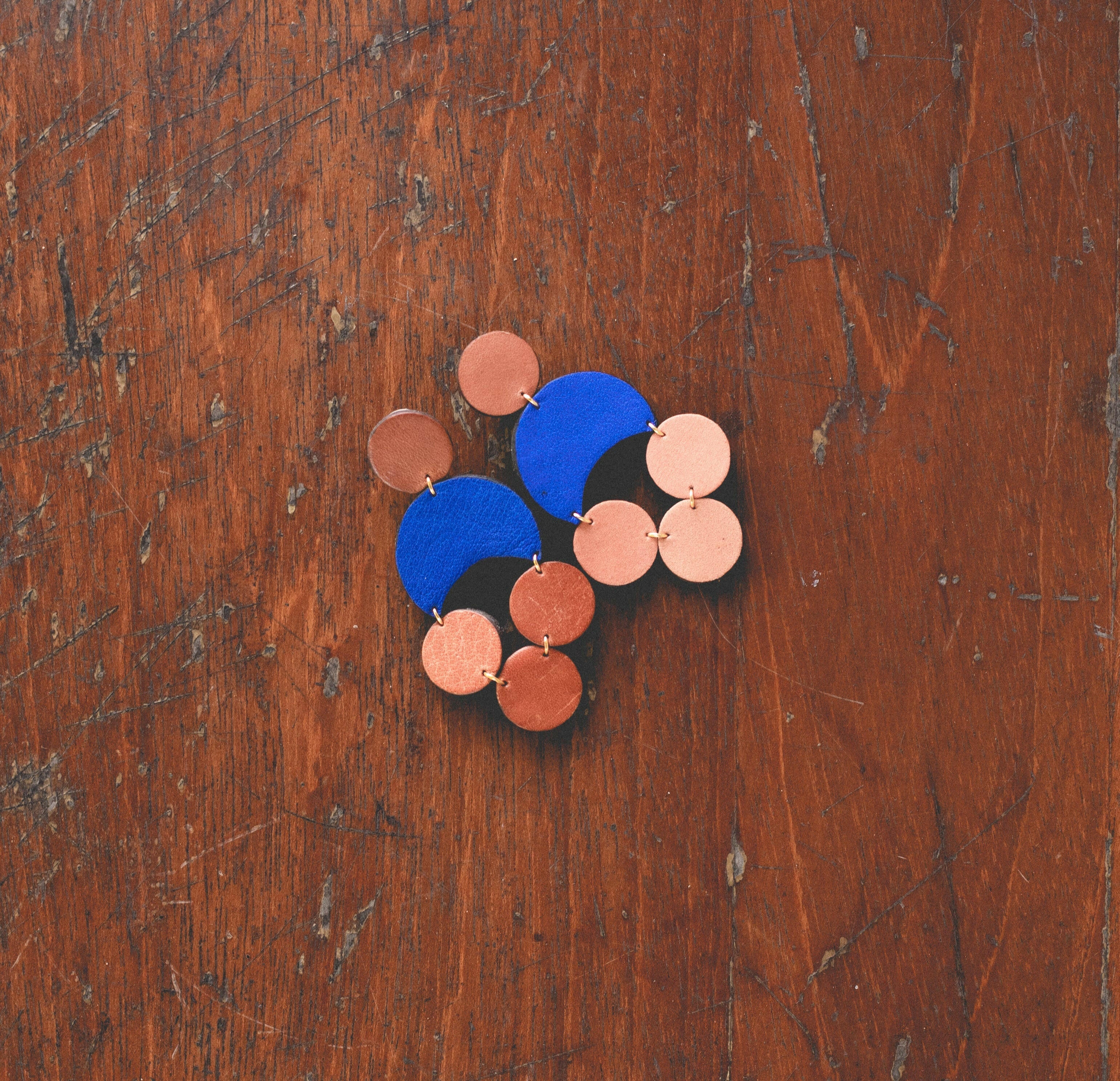 Kavakia Leather Earrings.