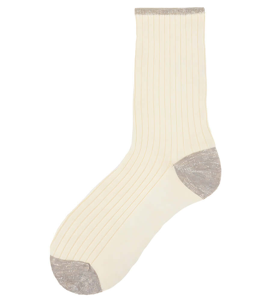 Alto Milano Ecru Donna Short Socks