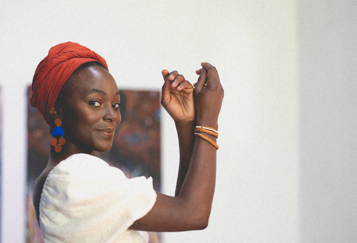 Kavakia Leather Earrings.