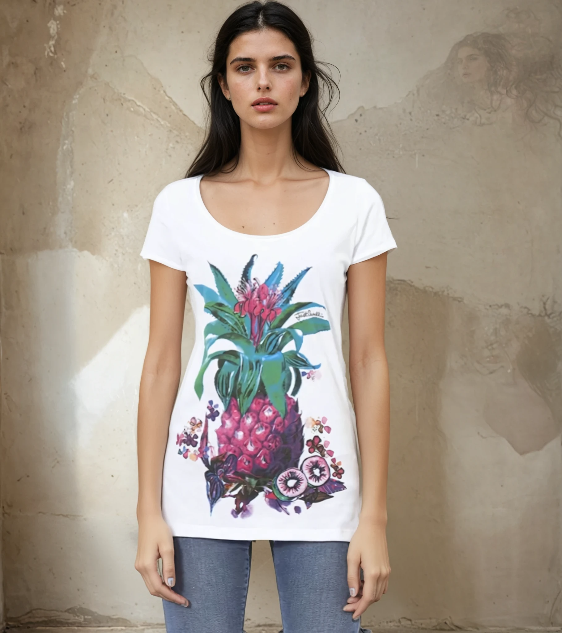 Just Cavalli White Cotton Women T-Shirt.