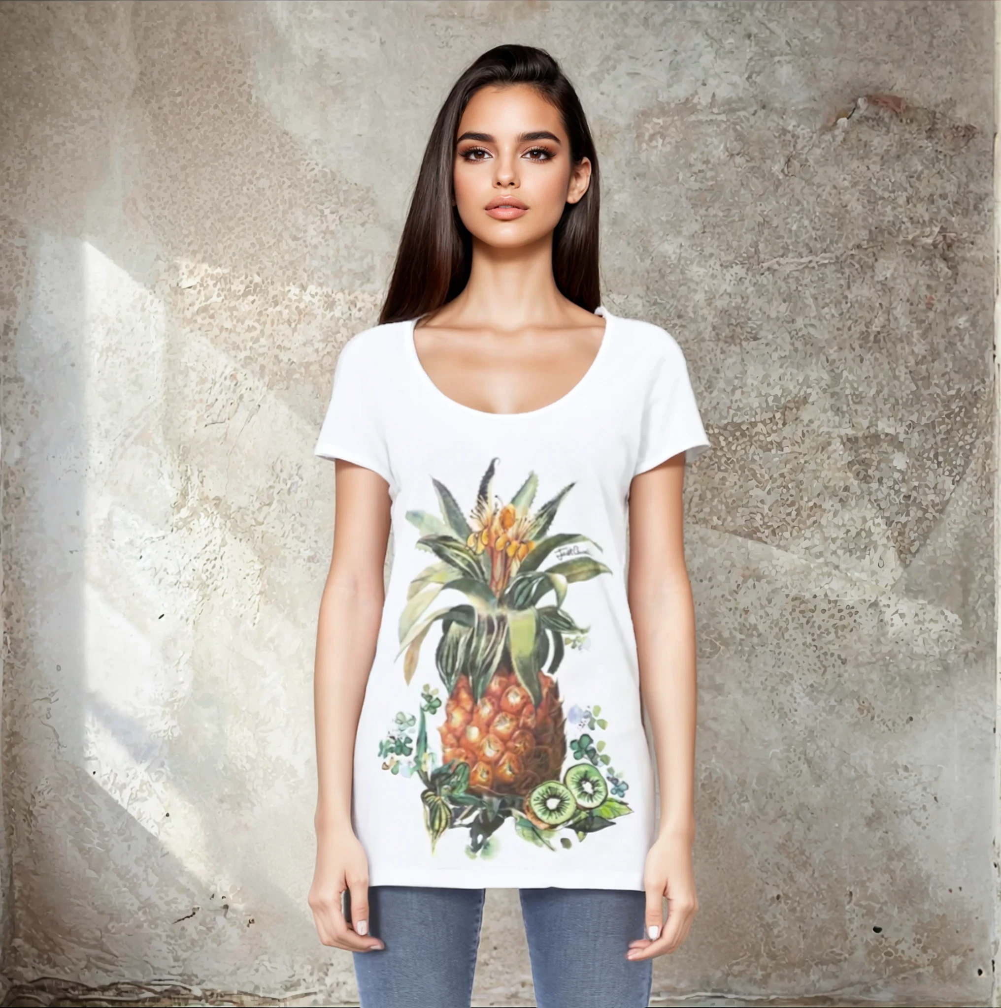 Just Cavalli White Cotton Women T-Shirt.