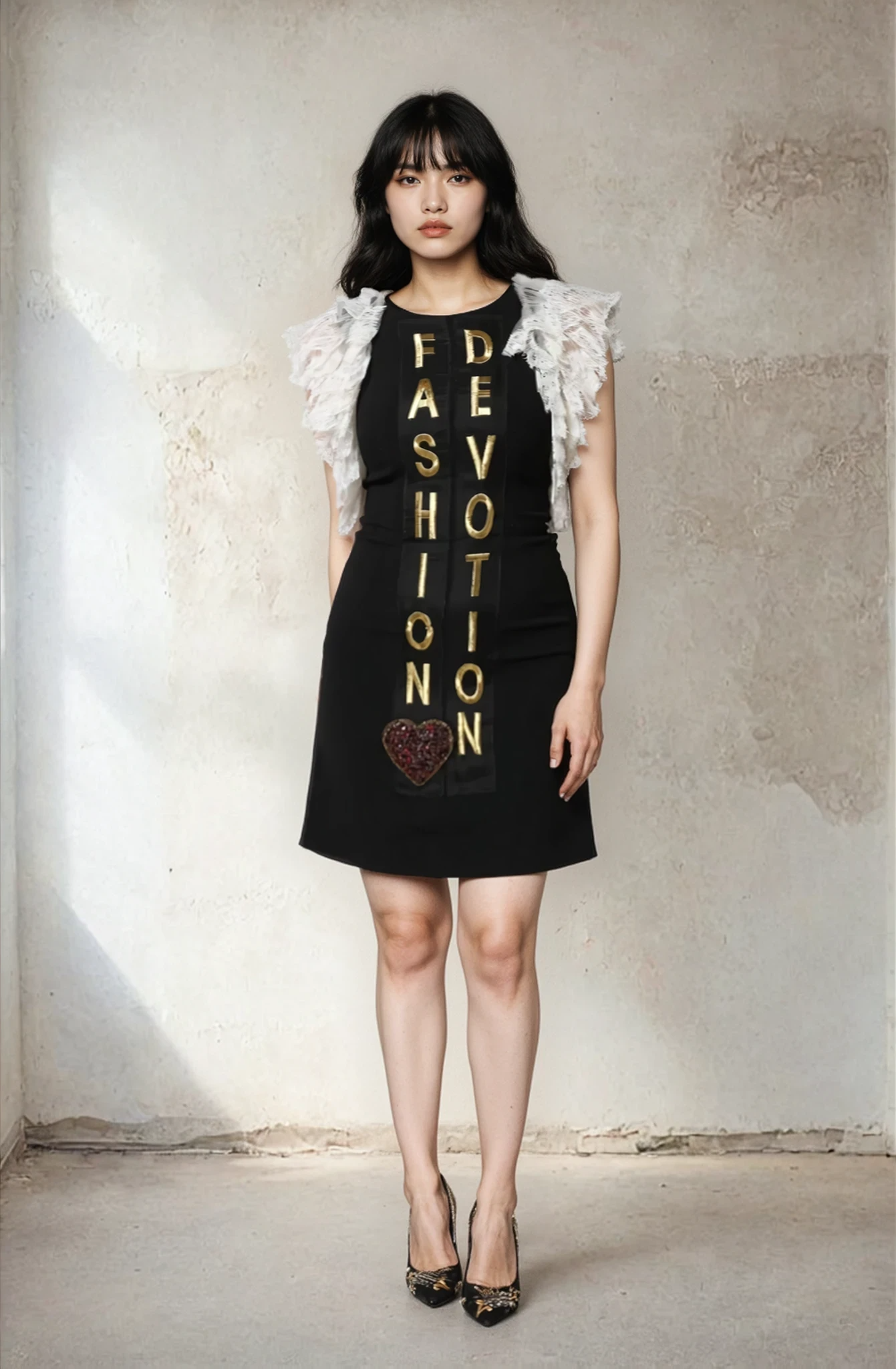 Dolce & Gabbana Black Fashion Devotion Embellish Mini Dress - MaraFormigone