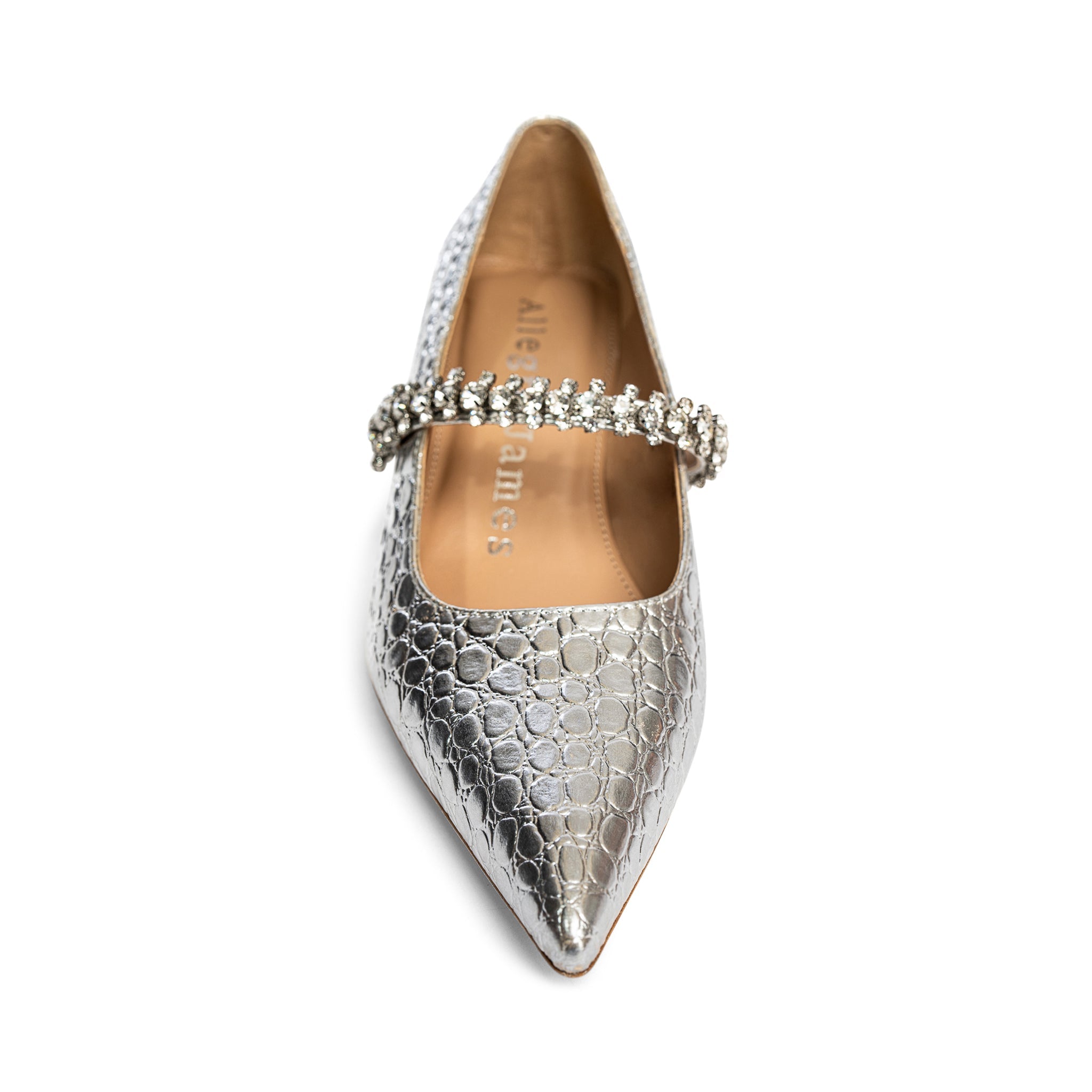 Sapato de salto alto Antonella em couro texturizado