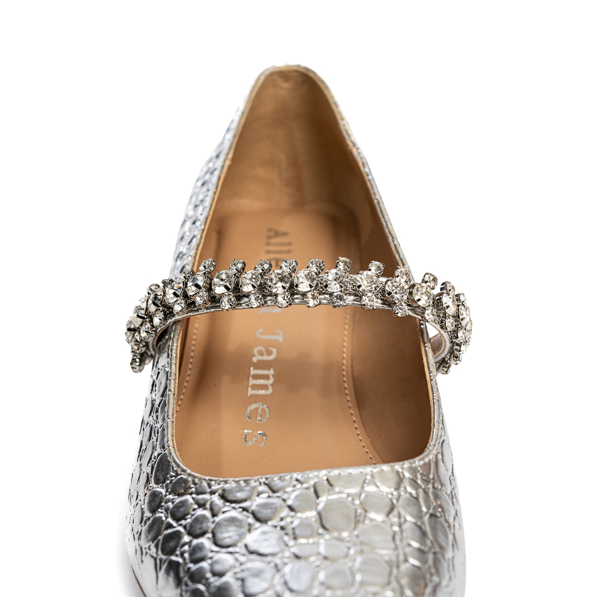 Sapato de salto alto Antonella em couro texturizado