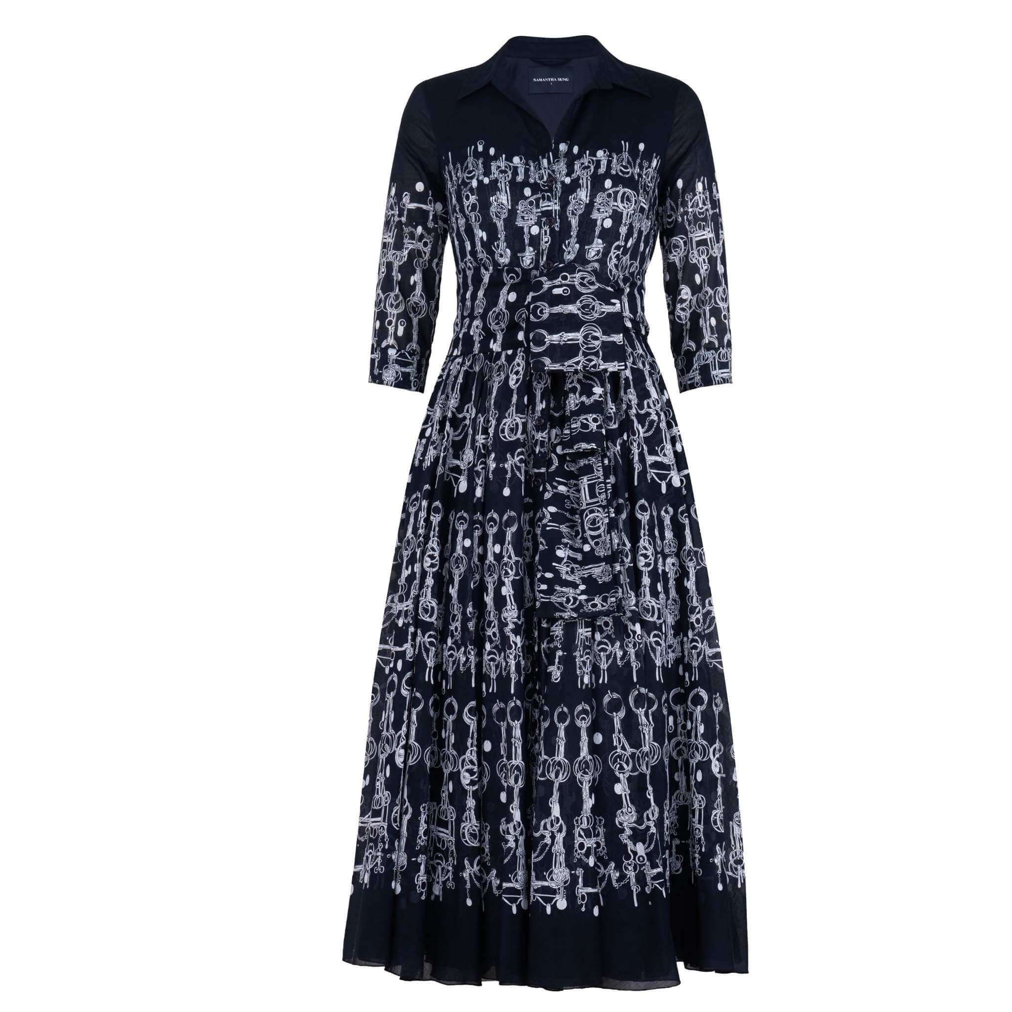 Aster Dress Horse Chain Deep Indigo Dress