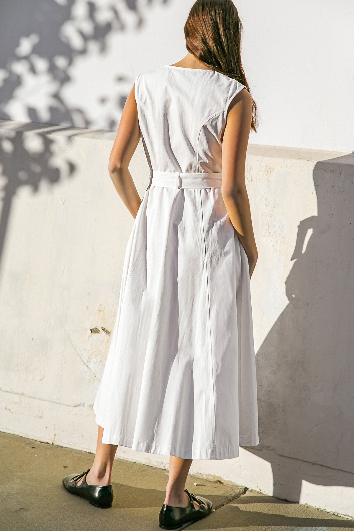 DELICATE DREAMS WOVEN MIDI DRESS - MaraFormigone