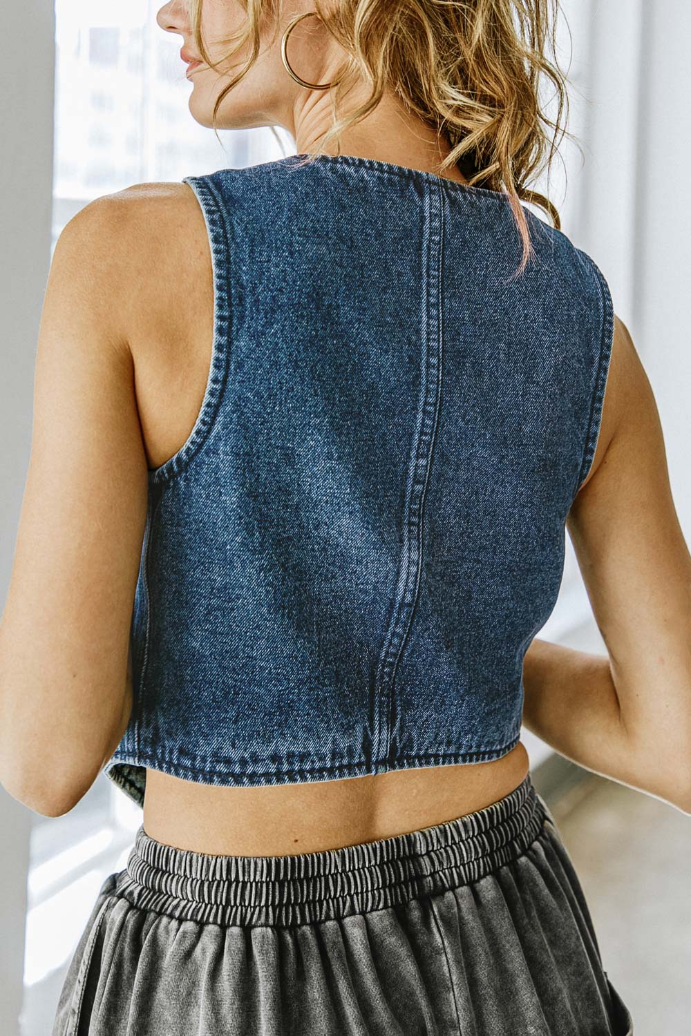 HOW DARE YOU DENIM VEST - MaraFormigone