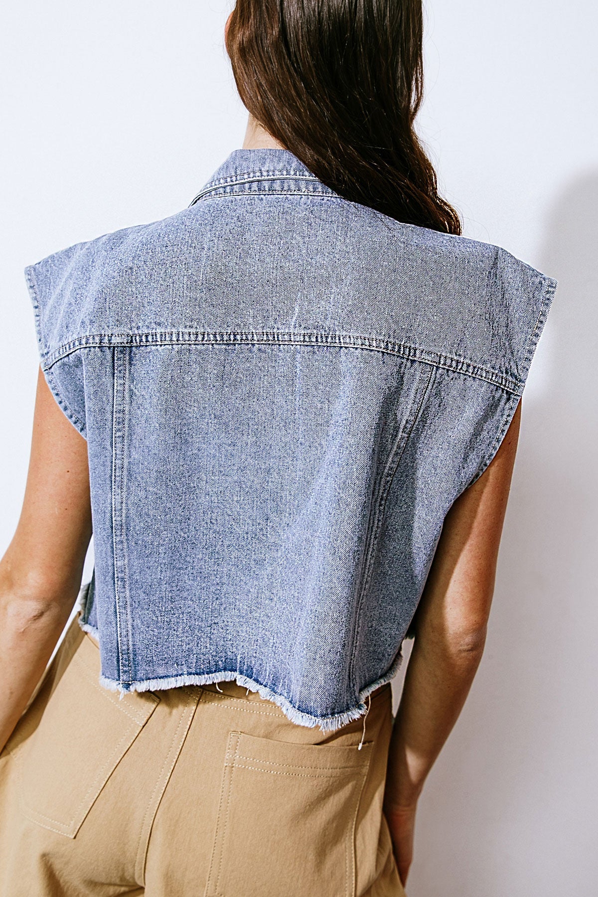 CLAIM TO FAME DENIM VEST - MaraFormigone