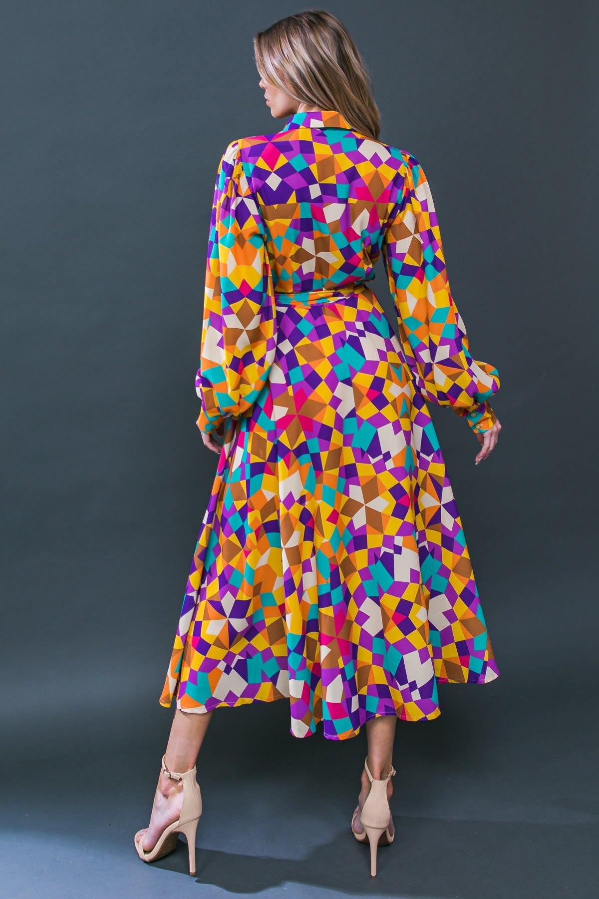 VESTIDO MIDI TEJIDO CAMBIO EN EL AIRE