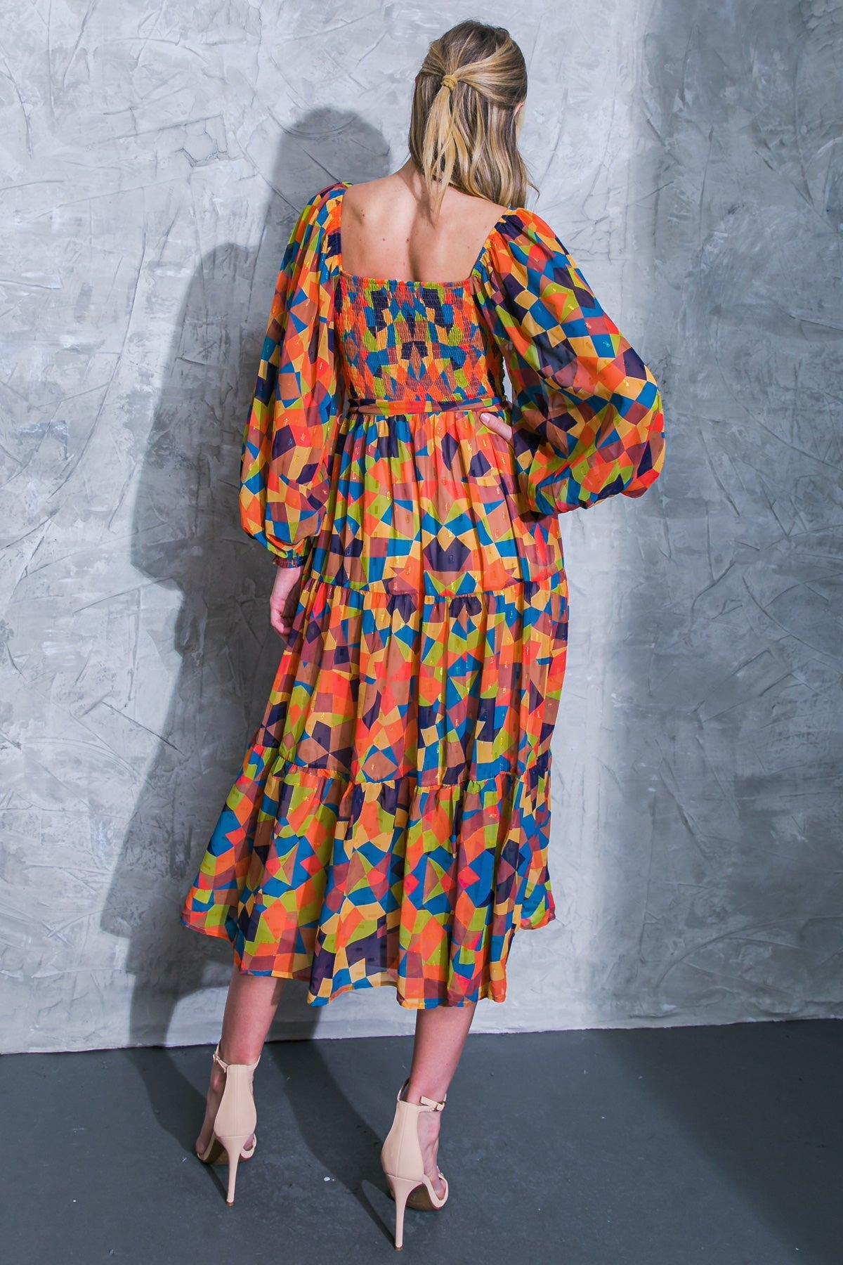 NADA ERA IGUAL VESTIDO MIDI TEJIDO