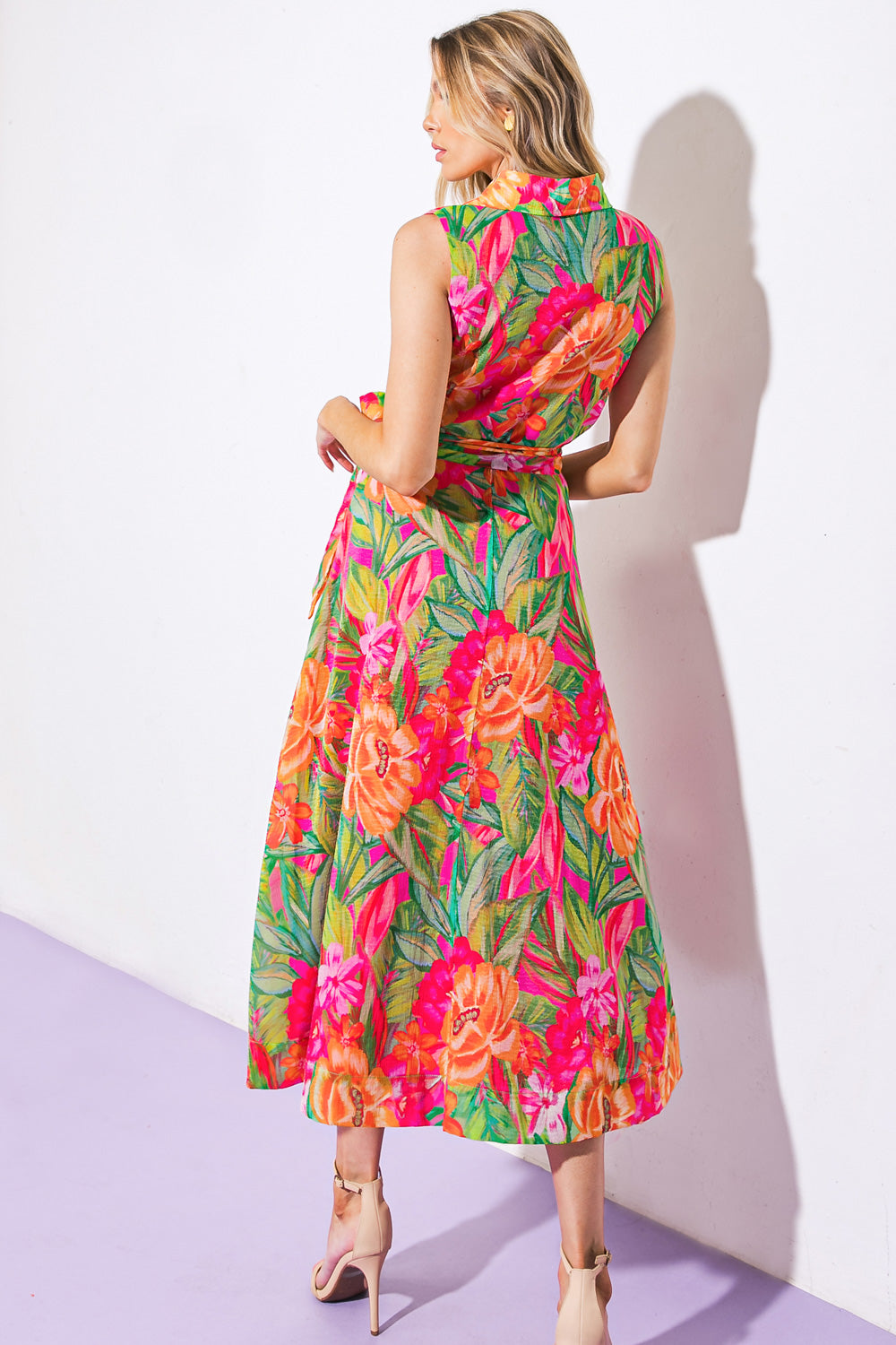 VESTIDO MIDI TECIDO "SONHOS DE DIA"