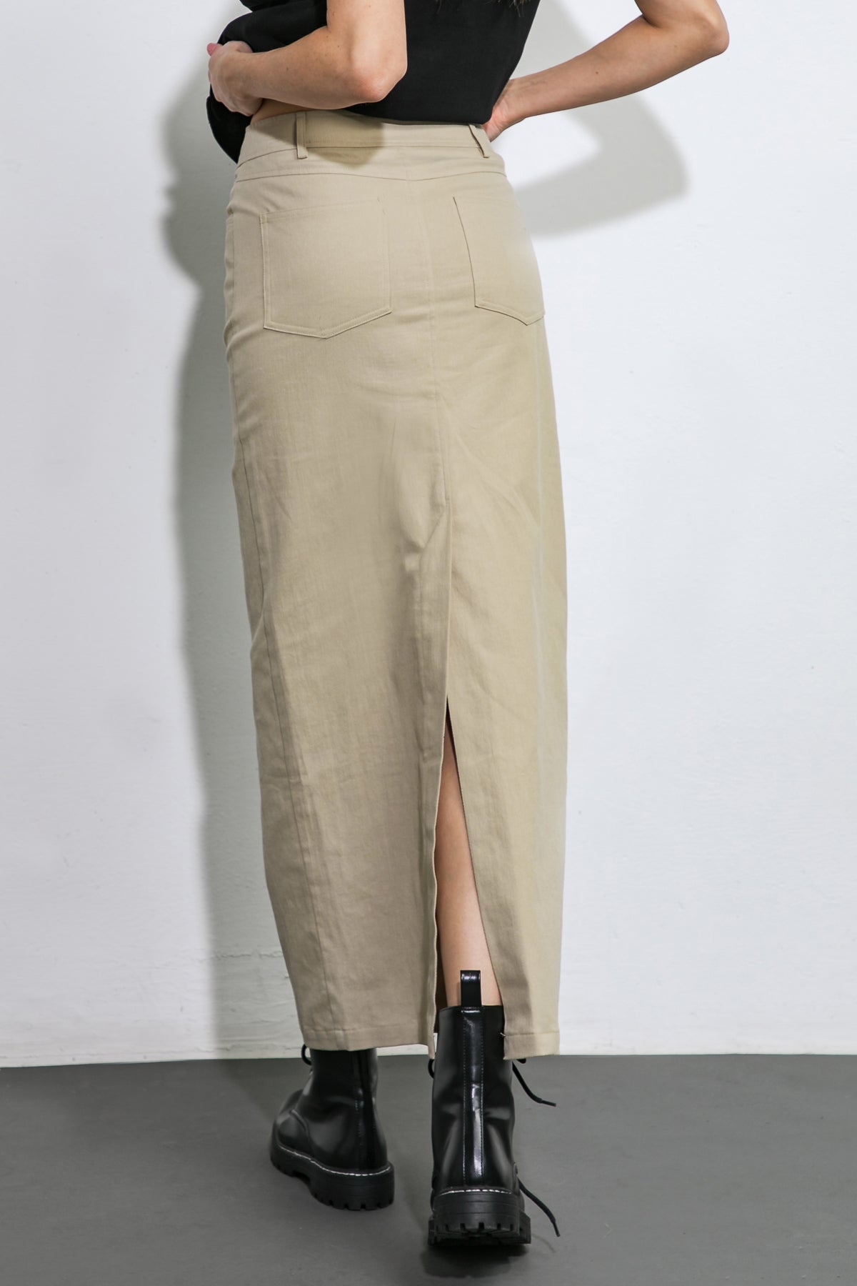 Saia midi de tecido plano "Meu Amor, Meu, Tudo Meu"