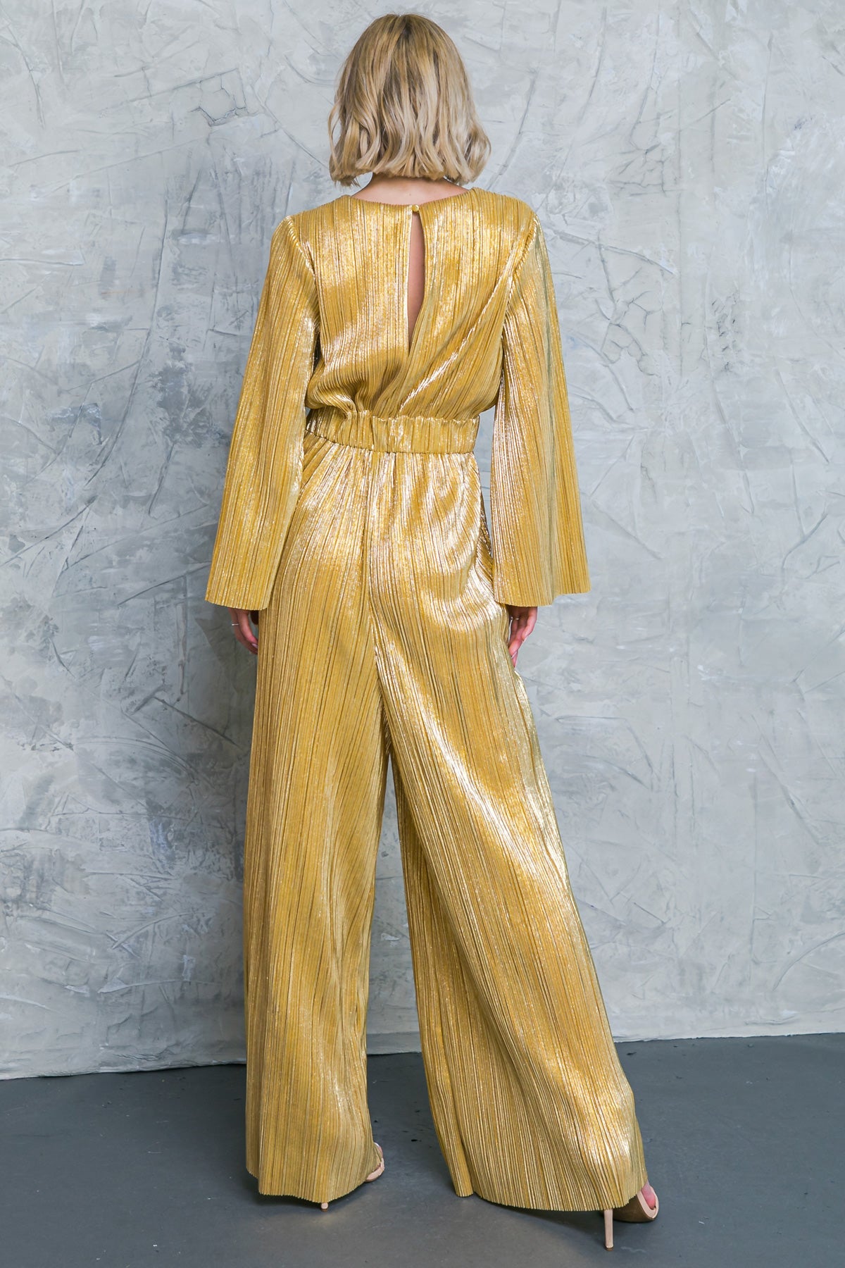 DARE TO DAZZLE PLISSE JUMPSUIT - MaraFormigone