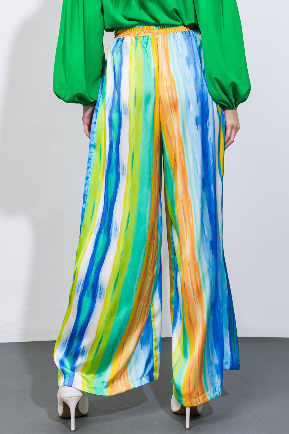 PANTALONES DE SATÉN TEJIDO PARA LLEVARME A BAILAR