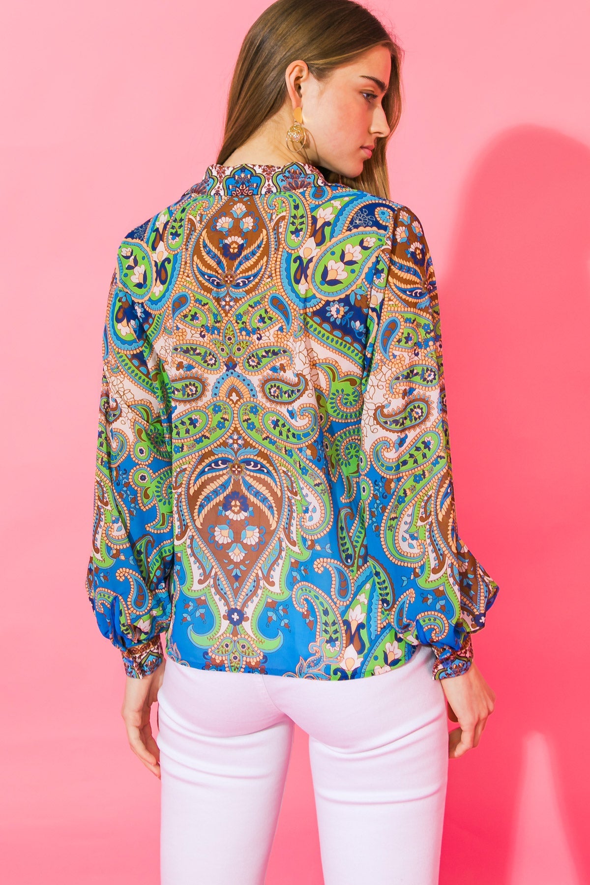 IN A GOOD PLACE WOVEN TOP - MaraFormigone