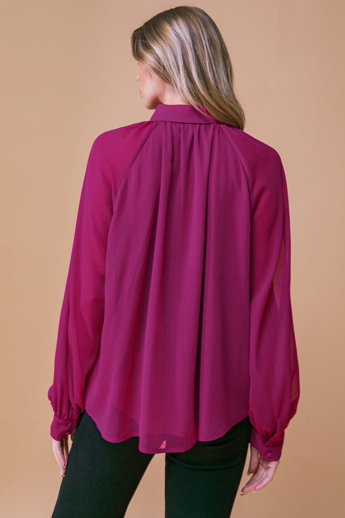 MIDNIGHT CHIC WOVEN TOP - MaraFormigone