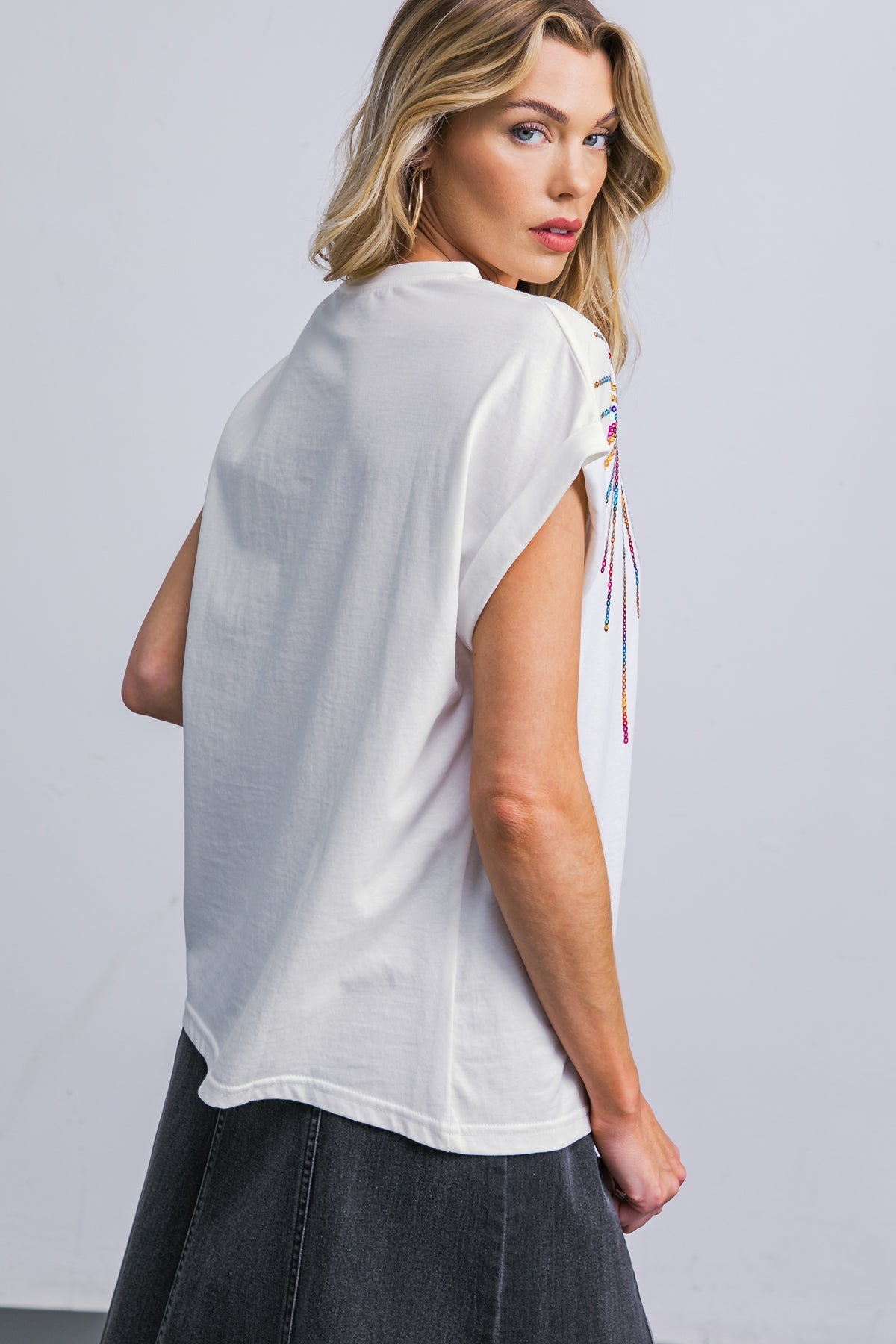 BLUSA DE TRICÔ "FALA SOBRE BELEZA"