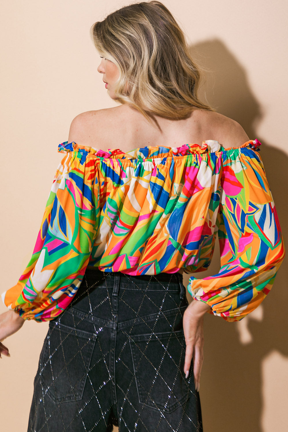 ENTERTAIN ME WOVEN TOP - MaraFormigone