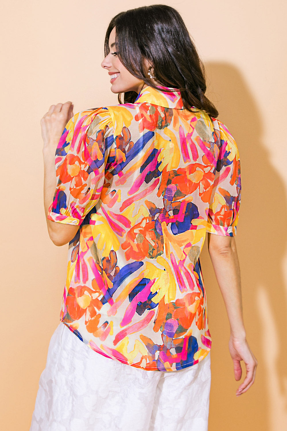 I CROSS MY HEART WOVEN TOP - MaraFormigone