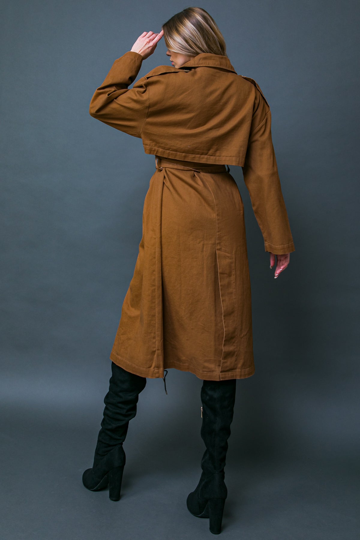 KEEPER OF MY HEART TWILL TRENCH COAT - MaraFormigone