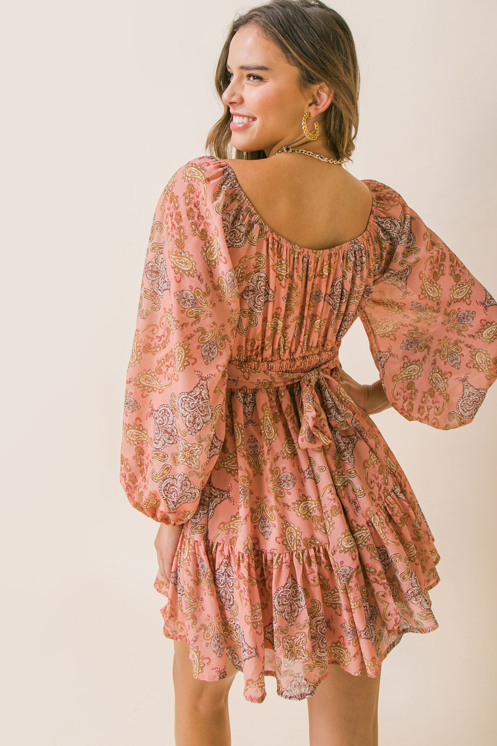 LAYER OF LOVE WOVEN MINI DRESS - MaraFormigone