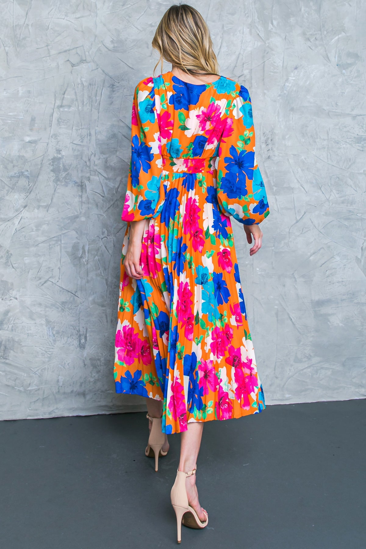 FIND YOUR FLOWERS WOVEN MIDI DRESS - MaraFormigone