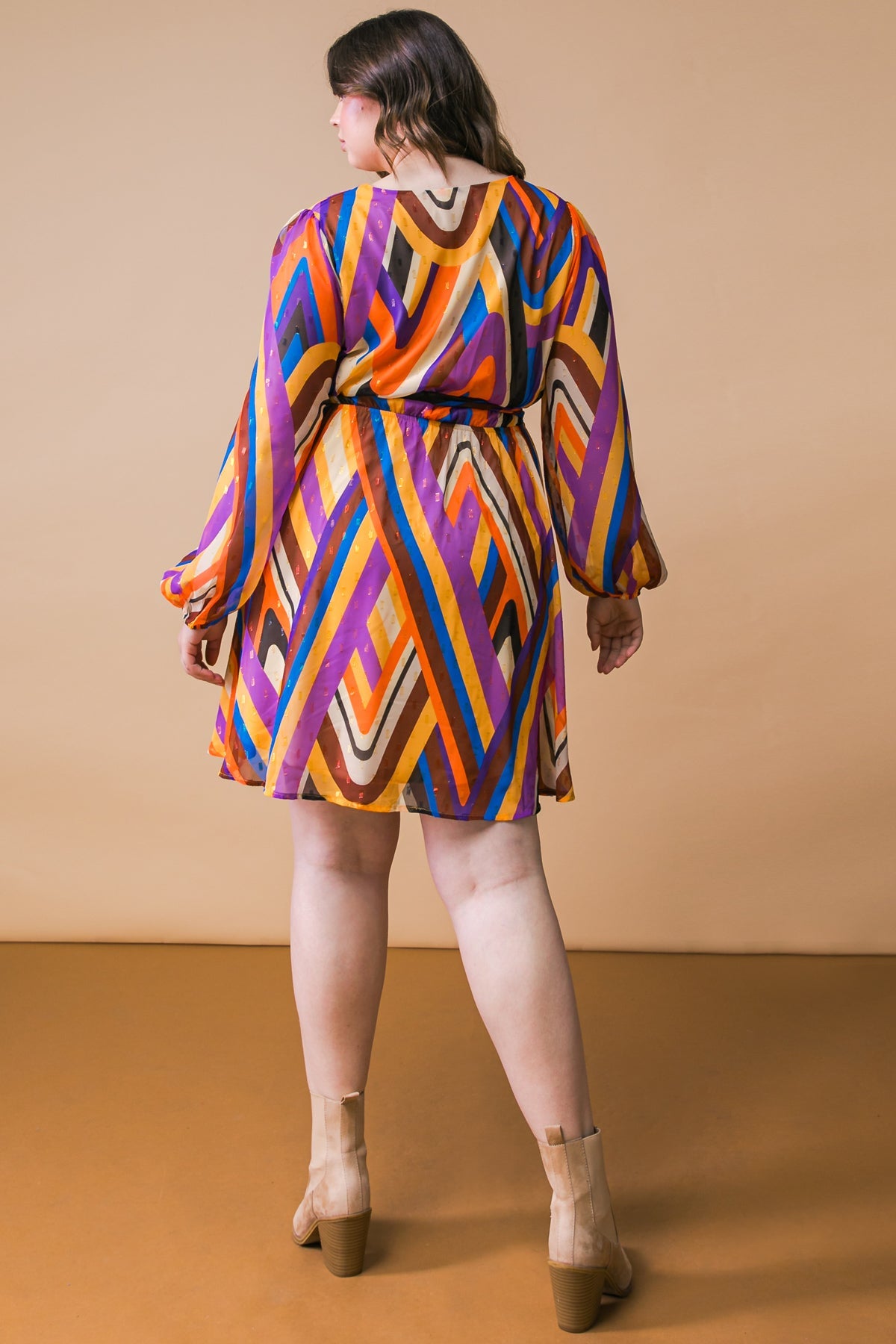 VESTIDO MINI DE TECIDO PALOMA PARA FESTA