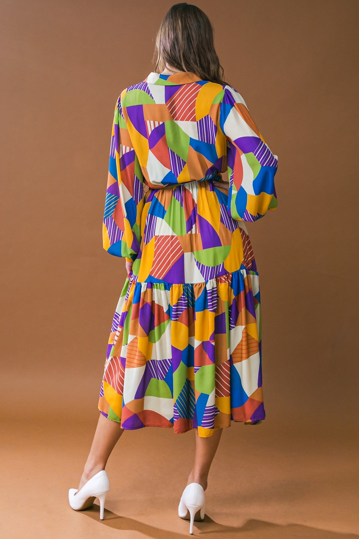 REMARKABLE FLAIR WOVEN MIDI DRESS - MaraFormigone
