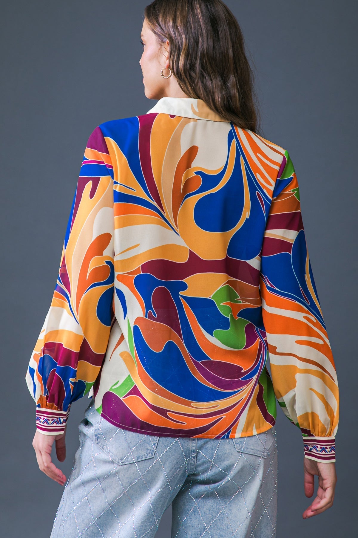 HUMMING BIRD WISHES WOVEN TOP