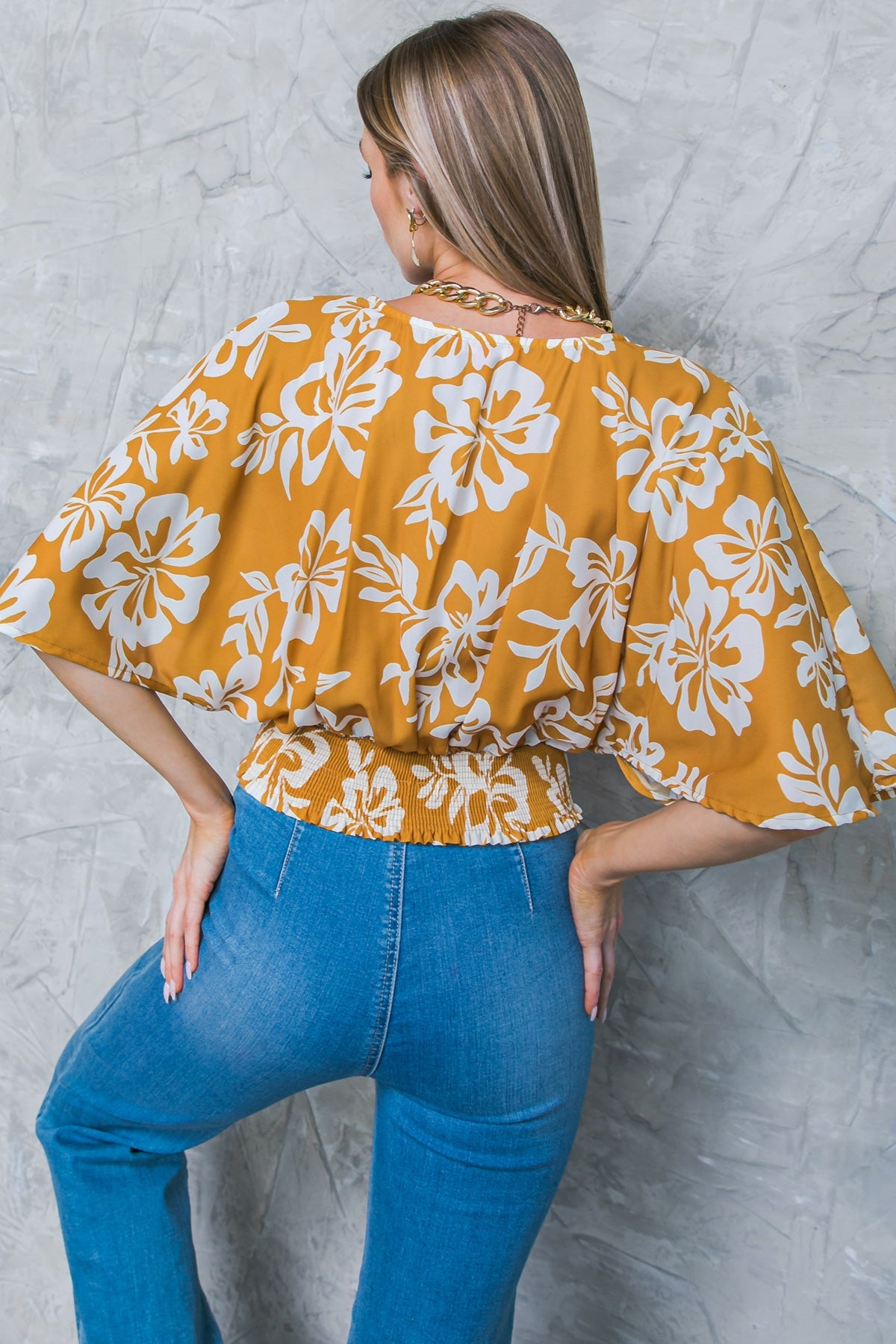 LET THE LIGHT IN BROWN WOVEN TOP - MaraFormigone