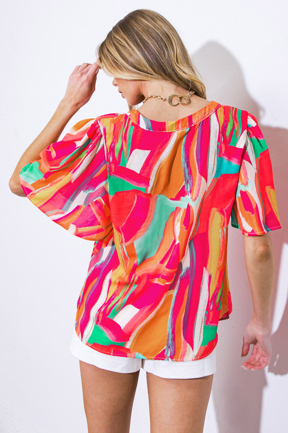 LEAN ON ME WOVEN TOP - MaraFormigone