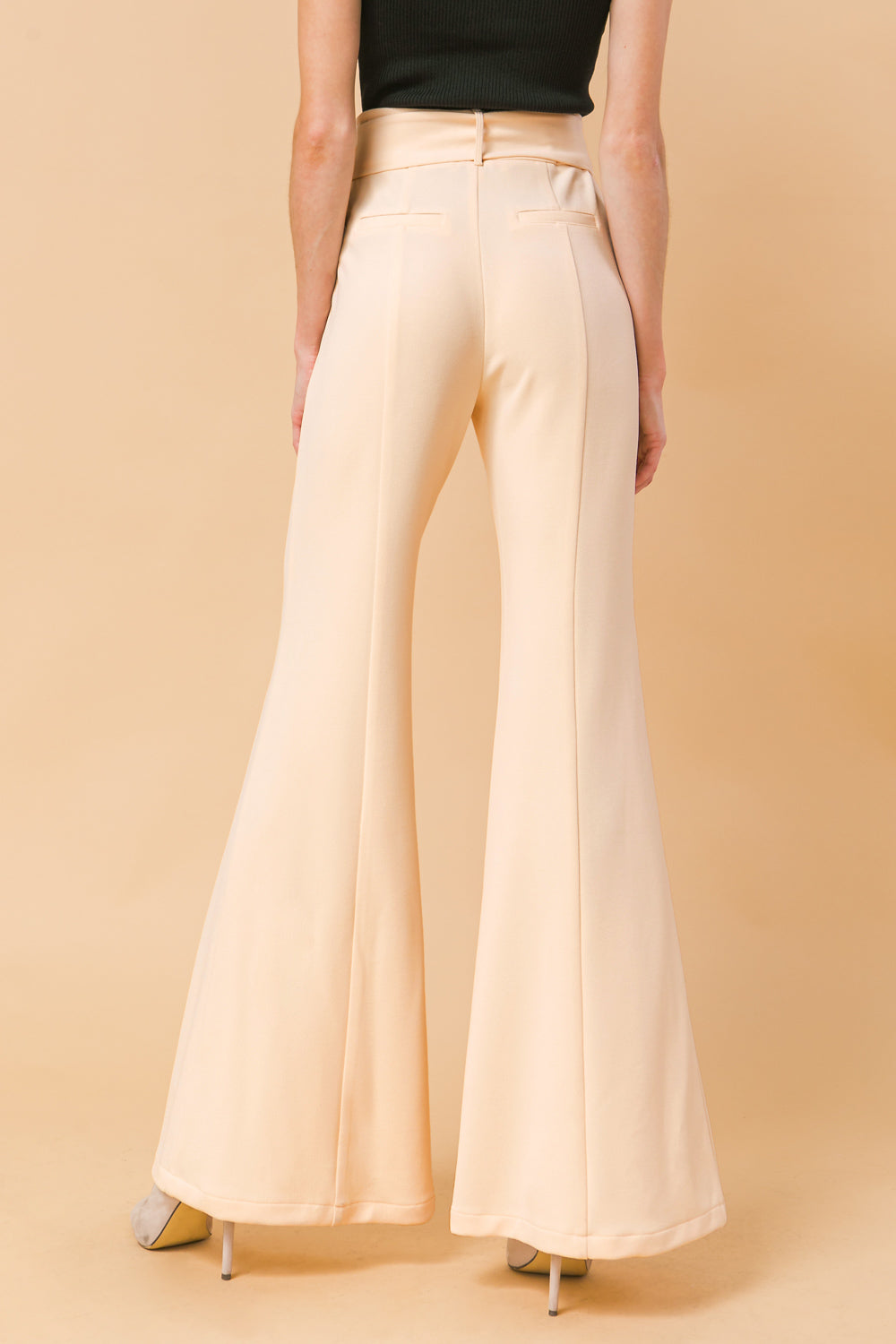 COUNTDOWN THE HOURS WOVEN FLARED PANTS - MaraFormigone