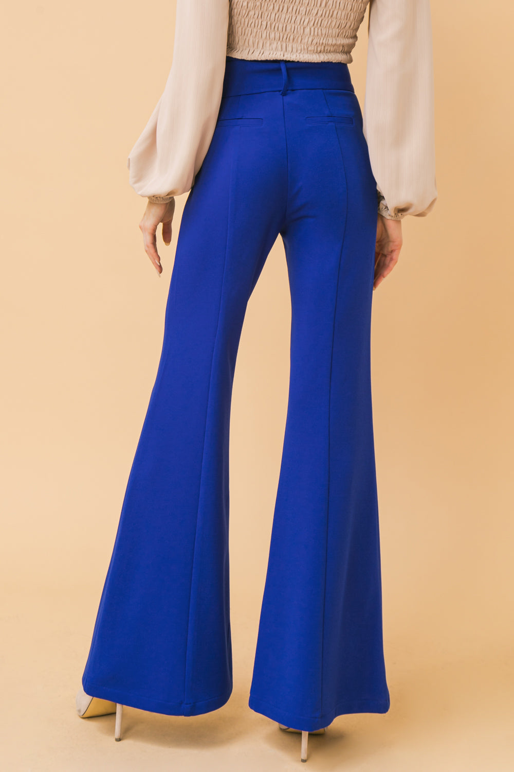 COUNTDOWN THE HOURS WOVEN FLARED PANTS - MaraFormigone