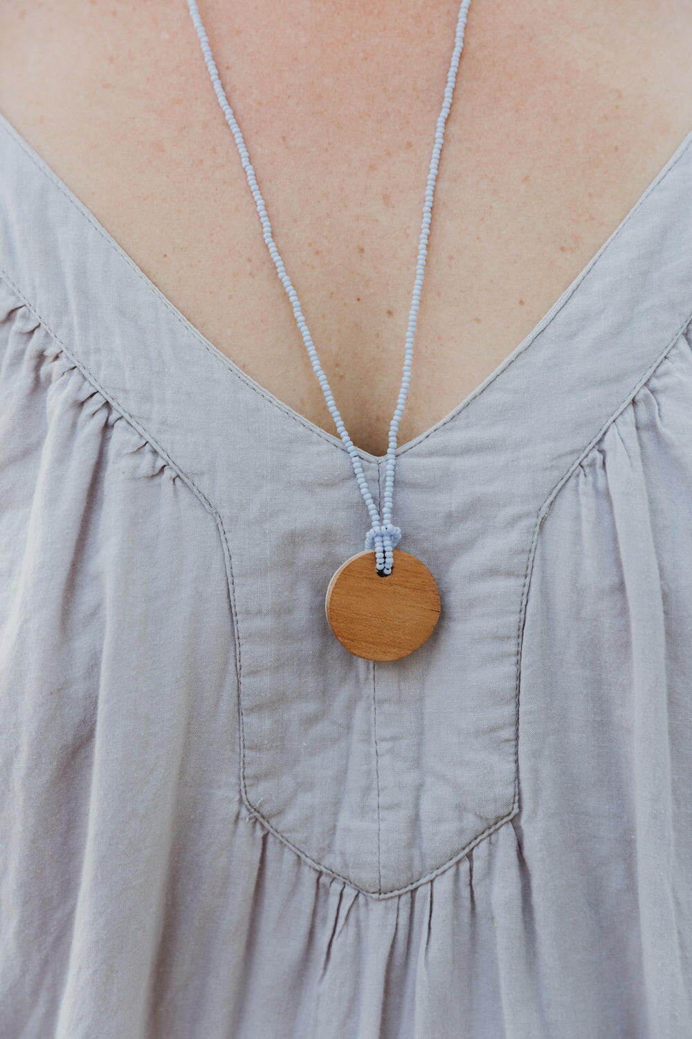 Bone Pendant Necklace.