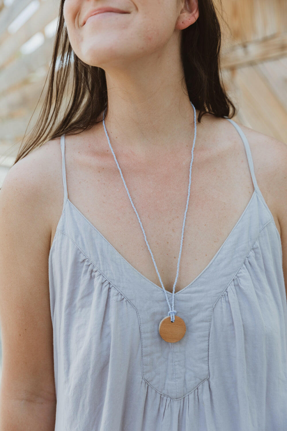Bone Pendant Necklace.