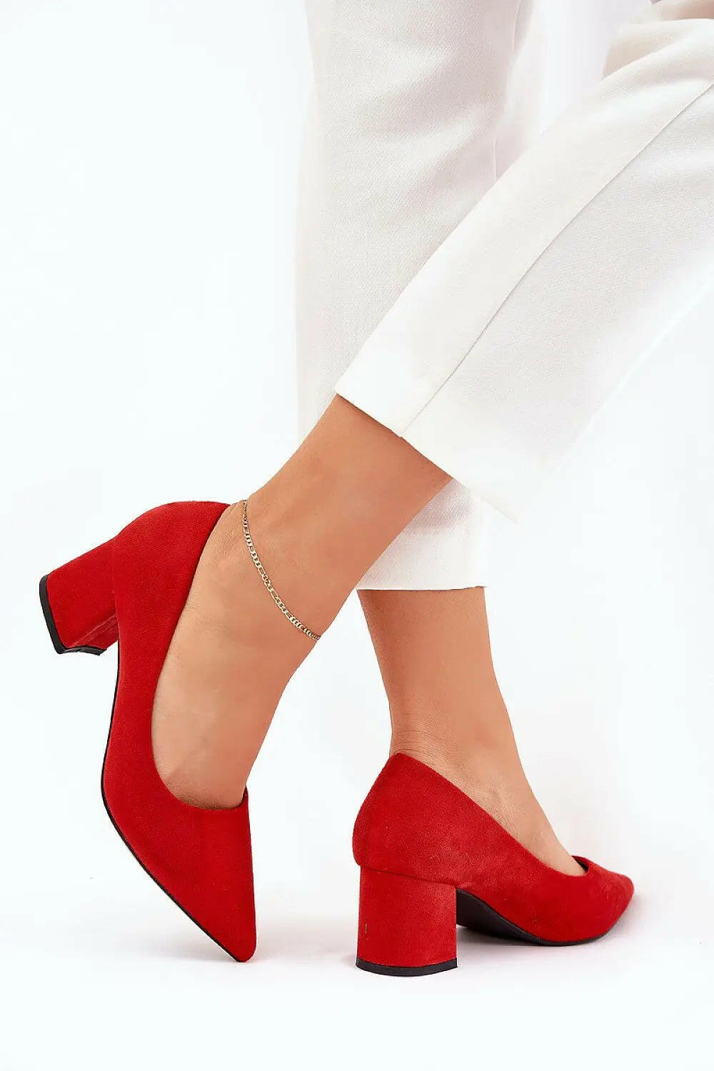 Block heel pumps Step in style.