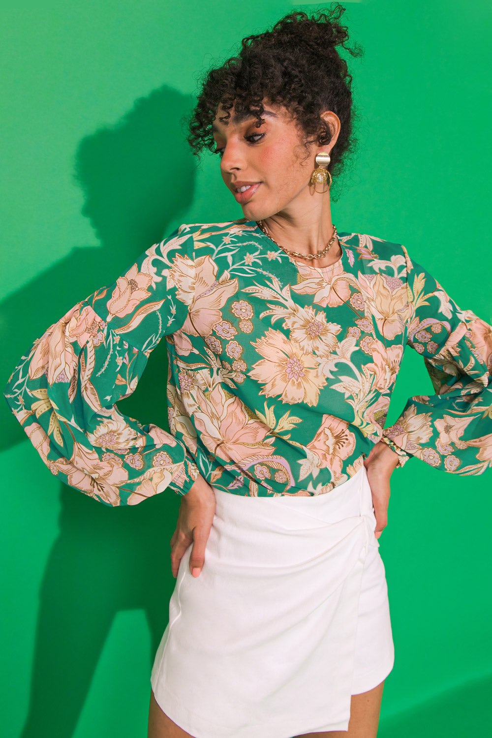 DAYBREAK SKYLINE WOVEN TOP - MaraFormigone